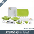 New Luxury Design 65PCS Porcelain Square Dinner Set